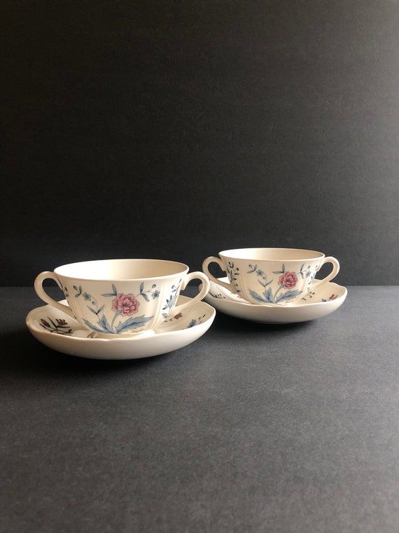 Set of Two Wedgwood Williamsburg Potpourri Soup Bowl and Etsy