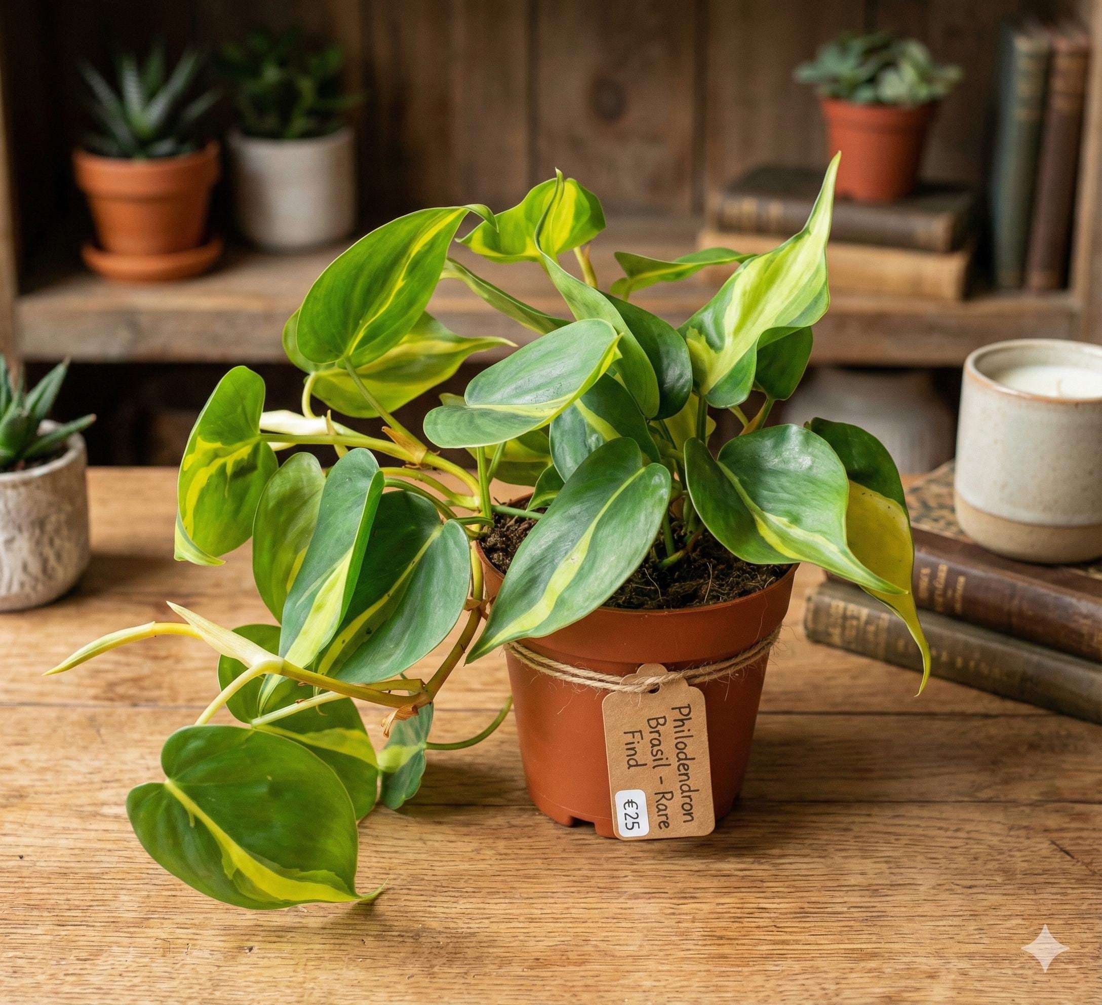 Philodendron Brasil | Sammlerpflanze | Bunte, herzfrmige Bltter |  Dschungel-Chic-Hngepflanze - Etsy sterreich
