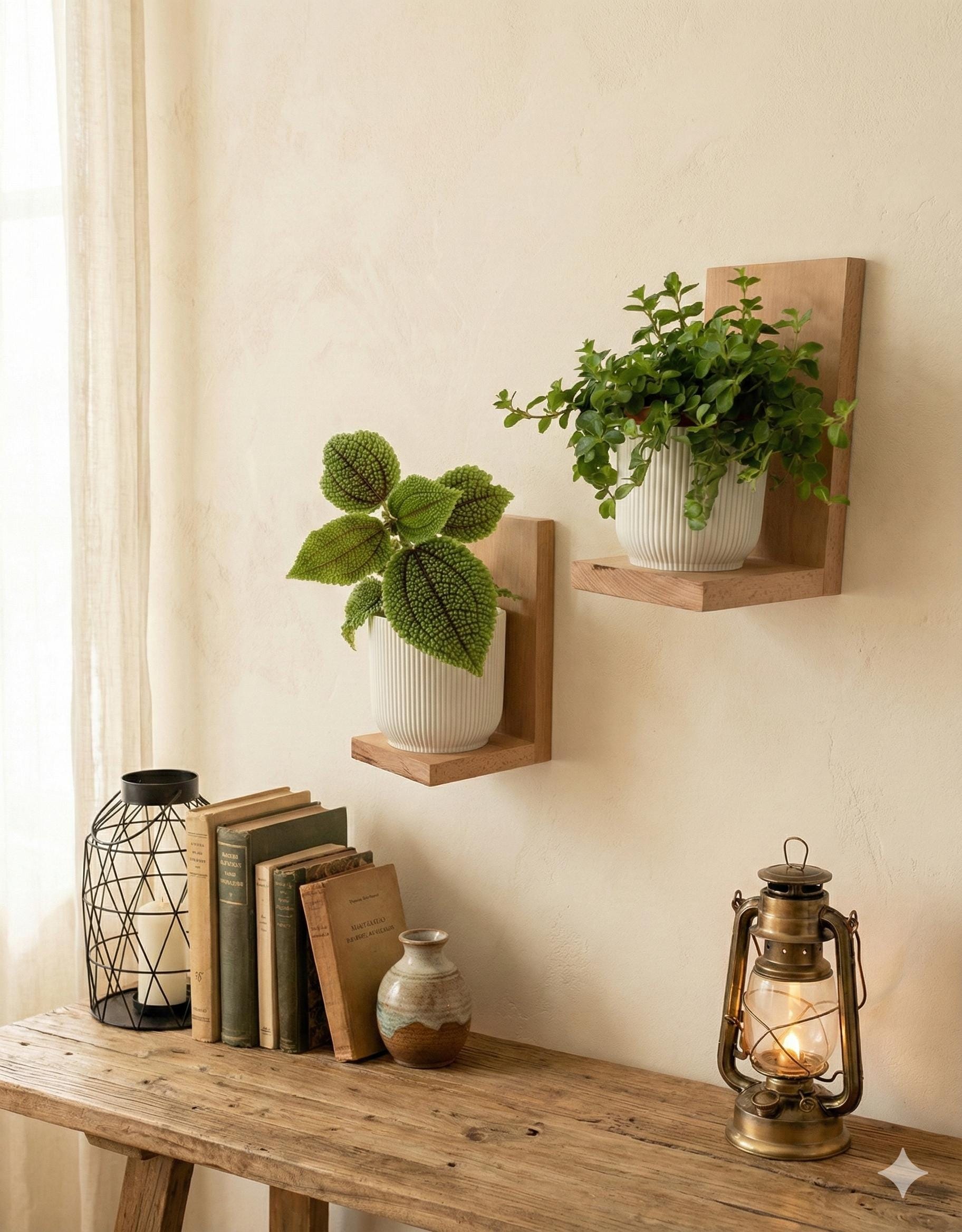 ウォールフラワー シェルフ Jonas & Jonas WALLFLOWER Wall-mounted Plant Stand | Vertical Flower Pot Holder | Wall