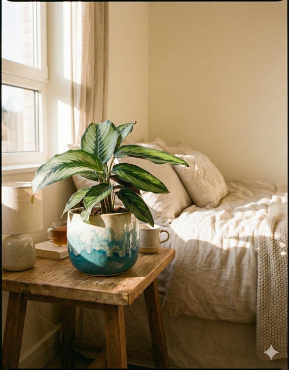 Calathea Beauty Star | Grafische Zimmerpflanze | Grn-silber gestreiftes  Laub | Elegante Tropenpflanze | Zen-Wohndeko - Etsy sterreich