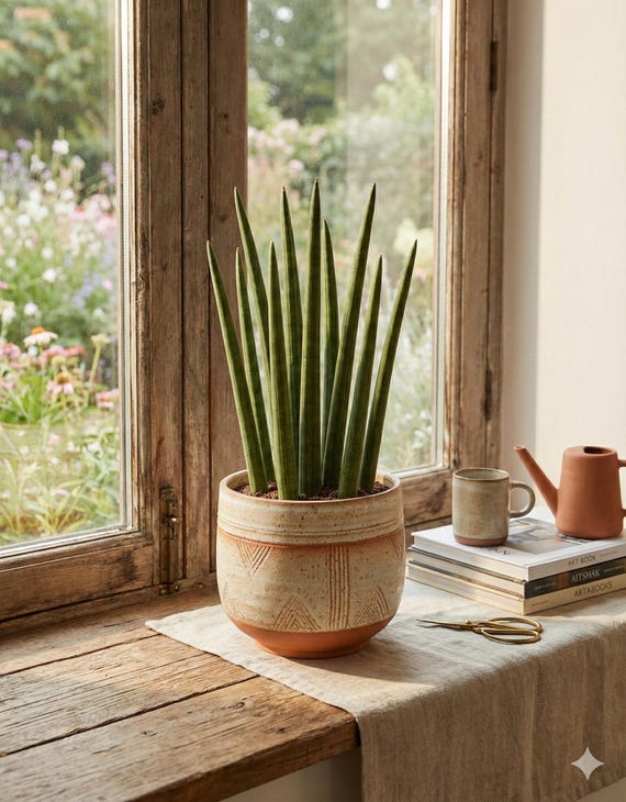 Sansevieria Cylindrica | Grafische & moderne Zimmerpflanze | Pflegeleichte  & robuste Sukkulente | Luftreinigende Pflanze - Etsy sterreich