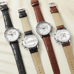 Groomsmen Watch Set, Best Man Watch Gift,  Personalized Watch for Men, Custom Wedding Gift, Set Of 4 Groomsmen Gift