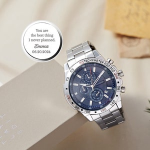Custom Gift For Him, Engraved Watch For Men, Custom Watch Wrist For Men, Boyfriend Husband Gift, Anniversary Gift For Him