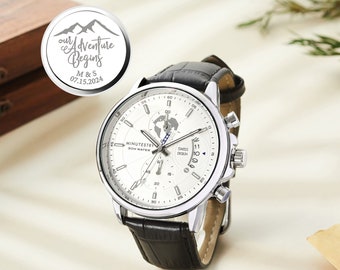 Wedding Gifts For Groom, Watch For Men, Wedding Day Gift, Custom Watch For Husband, Gift For Groom From Bride, Personalized Gifts For Men