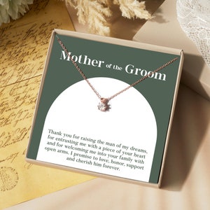 Hochzeit Halskette Geschenk für die Mutter des Bräutigams, Schwiegermutter Geschenk von der Braut, Mutter des Bräutigam Halskette, Hochzeit Schmuck für Mama