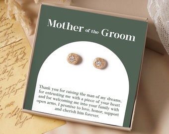 Mother of the Groom Earrings Gift, Wedding Gift From Bride, Mother In Law Wedding Gift, Earrings Gift For Mother of the Groom,