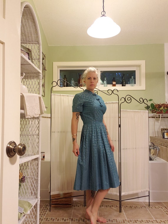 1950s Vintage Shirt Dress