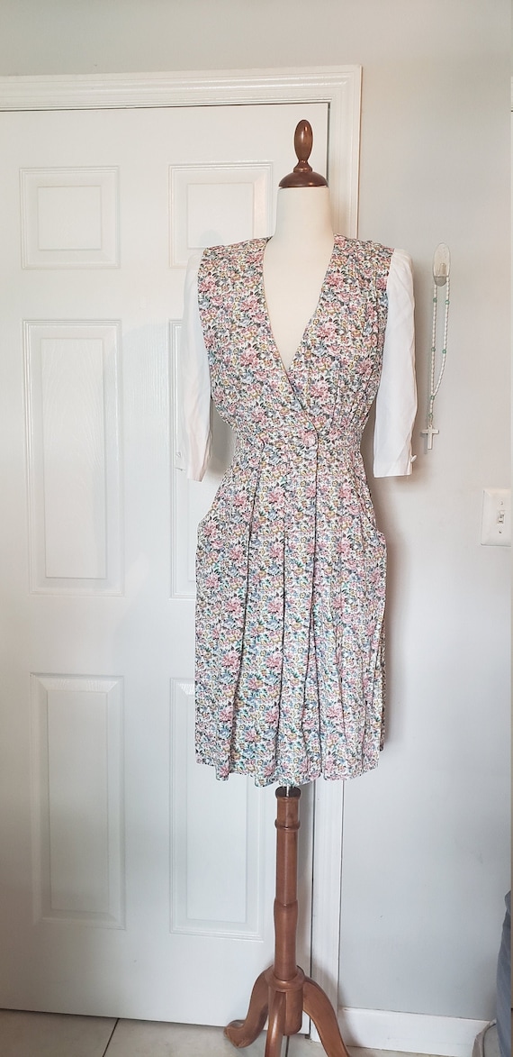 Vintage 1980s Floral Dress