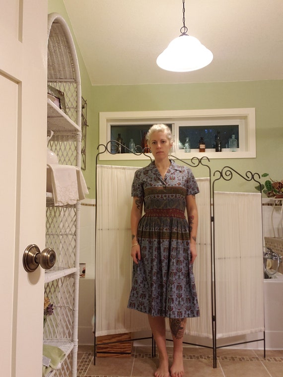 Vintage 1950's Shirtdress