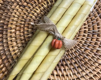 Ear Candles - Organic Natural Hemp & Beeswax 4 pack - Handwrapped