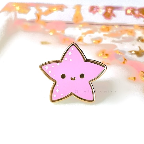 Little Starfish enamel pin, cute starfish pin, mini pins, board filler pins, kawaii small mini pins, animal pins, cute enamel pins