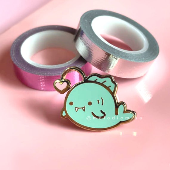 Angler Fish Enamel Pin Cute Sea Animal Pins Ocean Aquatic Etsy