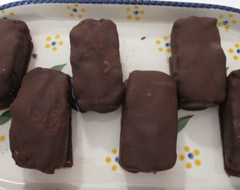 Keto Peanut Butter Bar, Chocolate Covered, Gluten Free, Sugar Free, Grain Free, Egg Free, Vegan Collagen, Birthday, Low Carb Halloween Candy