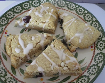 Keto Blueberry Lemon Scone, Vegan, Gluten Free, Egg Free, Dairy Free, Low Carb, Sugar Free, Fitness Snacks, Birthday Dessert, Healthy Gifts