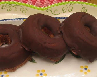 High Protein Donut Rings, Gluten Free, Grain Free, Dairy Free, Sugar Free, Egg Free, Vegan Collagen, Low Carb, Nut Free, Fitness Dessert
