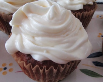 Keto Carrot Cake Cupcakes, Gluten Free, Sugar Free, Grain Free, Cream Cheese Frosting, Birthday Gift, Low Carb Dessert, Dairy Free Option
