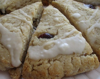 KETO Scones, Cranberry White Chocolate Chip, Grain Free, Gluten Free, Dairy Free, Egg Free, Vegan, Sugar Free, Low Carb, Graduation Dessert