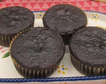 Keto Chocolate Cupcakes, Sugar Free, Gluten Free, Dairy Free, Grain Free, Nut Free, Birthday Snack, Low Carb treats, Dessert Gifts, July 4th