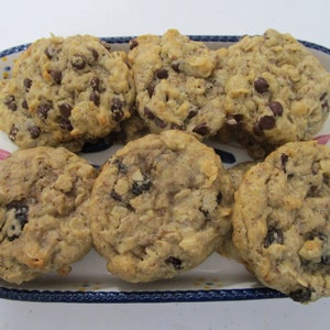 Lactation Cookies, Gluten Free, Vegan, Dairy Free, Chocolate Chip, Cinnamon Raisin, Egg Free, Breastfeeding, Brewer's Yeast, New Mom Gift,