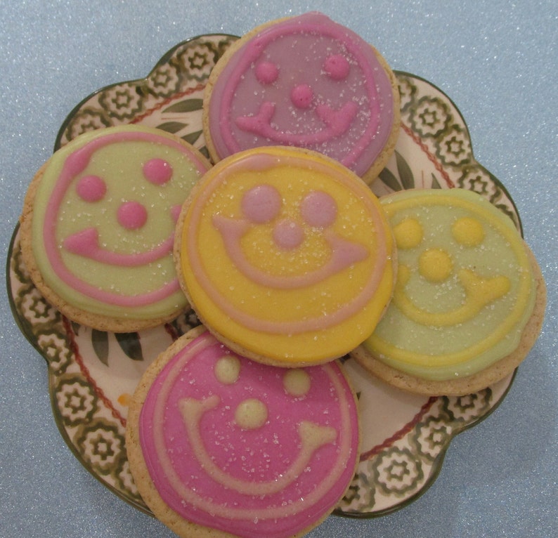 Gluten Free Sugar Cookies Egg Free Dairy Free Smile Etsy