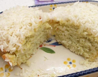 KETO Coconut Cake, Gluten Free, Dairy Free, Grain Free, Sugar Free, Low Carb, Nut Free, Almond Free, Spring Desserts, Easter Celebrations