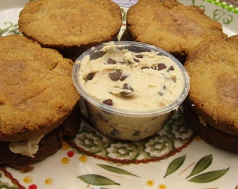 High Protein Cookie Sandwich, Cannoli, Gluten Free, Sugar Free, Dairy Free, Egg Free, Coconut Free, Vegan Collagen, Fitness Snack, Anabolic