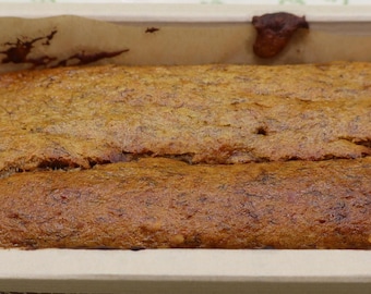 Sugar Free Banana Bread, Gluten Free, Dairy Free, Vegan, Nut Free Option, Low-Fat snack, Birthday Brunch, Wellness Breakfast, Reunion Party