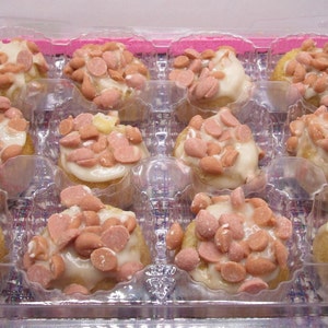 Gluten Free Mini Donut Rings, Salted Caramel, Dairy Free, Egg Free, Vegan, Nut Free, Sweet & Salty Snack, Birthday Dessert, Allergy Friendly