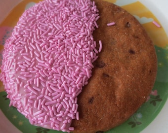 Gluten Free Chocolate Chip Cookie, Jumbo, Dairy Free, Vegan, Birthday Favor, school safe snacks, summer Party treats, natural sprinkles