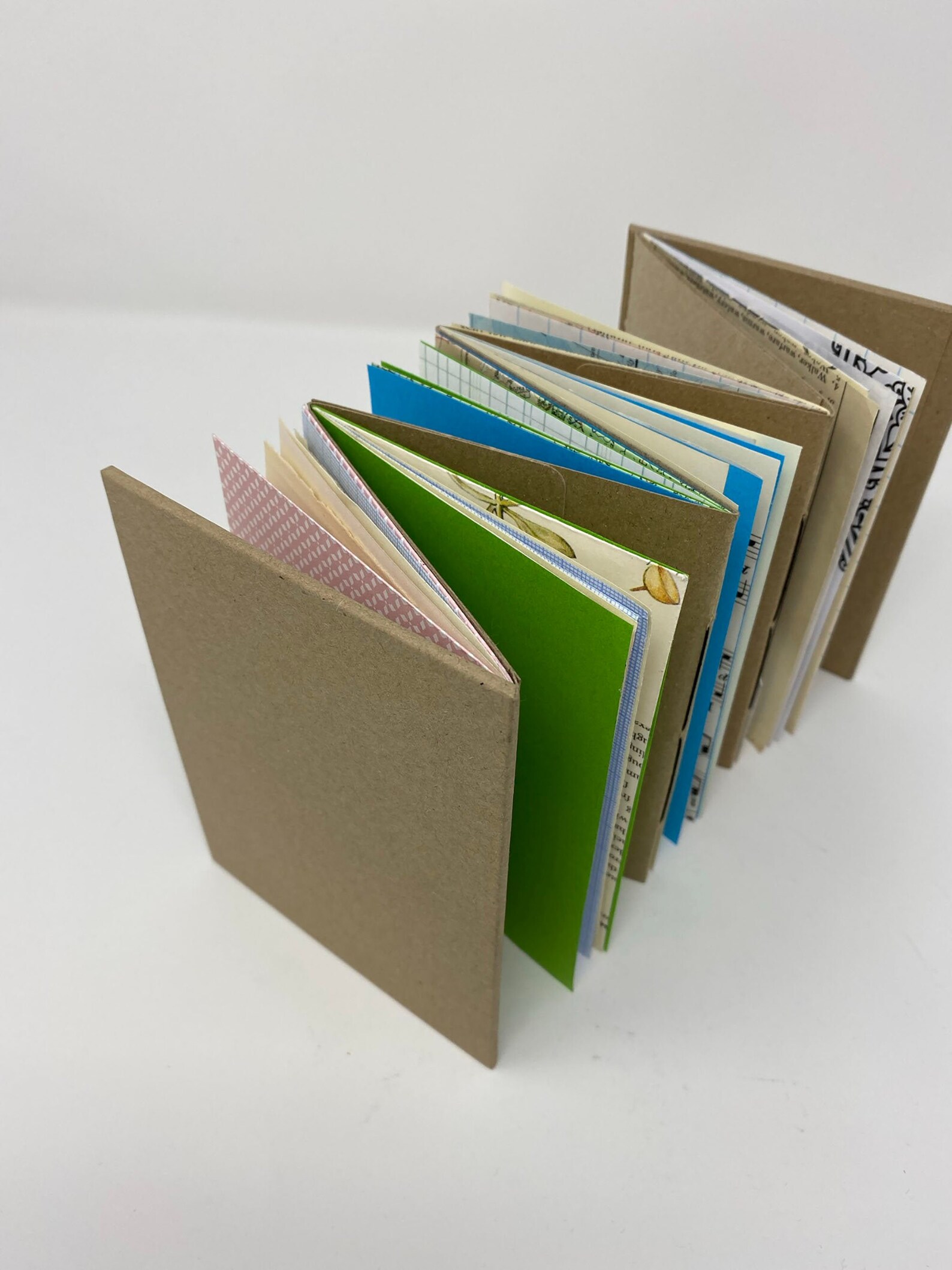 2way ACCORDION Style BLANK Junk Journal. Vintage Book Pages Etsy