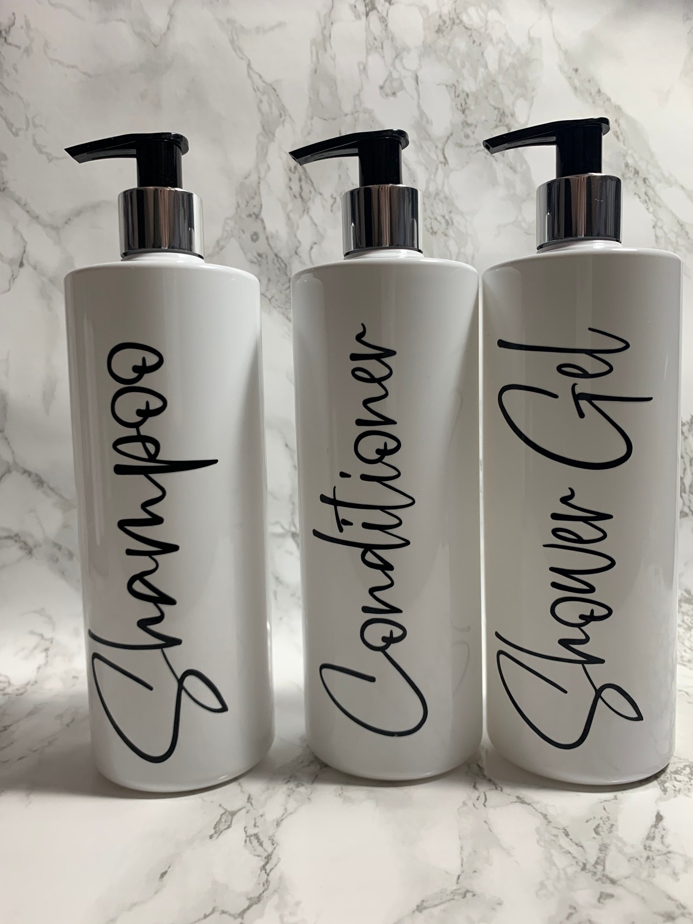 Botellas de bomba de baño recargables botellas de champú | Etsy