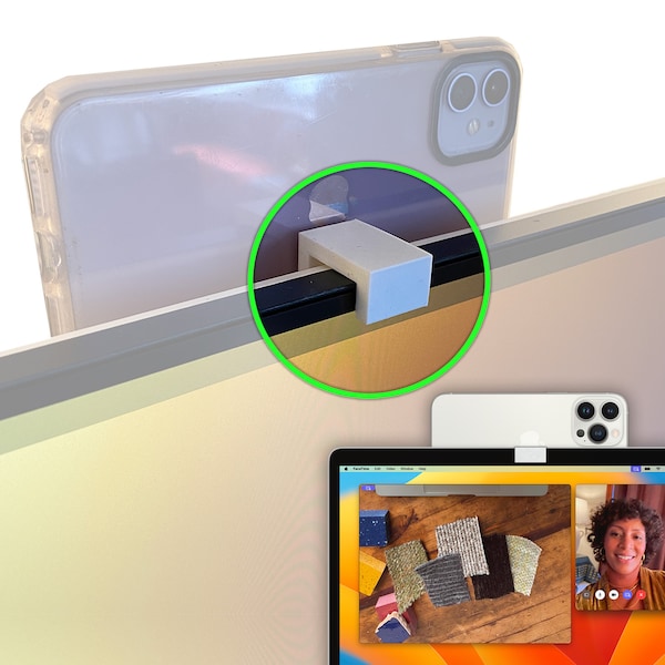 Mac iPhone Continuity Camera Mount | 3D Printed