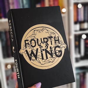 fourth wing vinyl decal transfer (book NOT included)