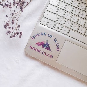 ACOTAR house of wind book club sticker / officially licensed SJM, ACOSF stickers, Nesta Archeron, velaris sticker, bookish gifts