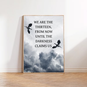 Digitaler Download Thron aus Glasdruck, offiziell lizenzierter SJM Merch, die Dreizehn, Manon Blackbeak, Manon und Abraxos, Königreich der Asche,