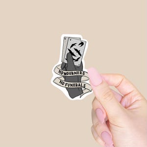 Grishaverse six of crows-sticker / speelkaartsticker, leesgrage sticker, Kaz Brekker, kraaienclub, laptopsticker, kindle-stickers