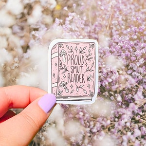 Proud Smut Reader Pink Book Sticker - Bookish Decal