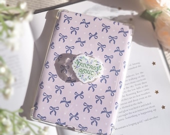 Fantasy smut acrylic kindle grip; heart shaped bookish phone grip