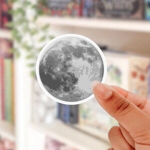 Sticker lune réaliste