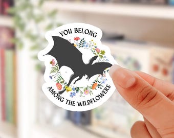 Abraxos Sticker: Throne of Glass, Wildflower Dragon