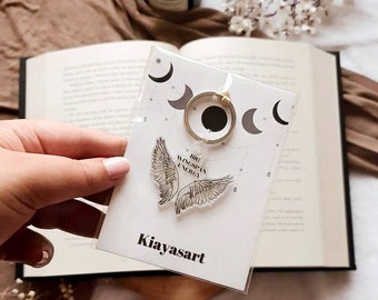 ACOTAR big wingspan energy keychain, SJM merch, bookish gifts, illyrian warriors, Azriel Cassian Rhysand, bat boys, ACOMAF keyrings, fan art