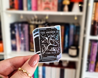 The archer and the fox sticker, bookish gifts, book lover, fantasy books, laptop decal, bookish stickers
