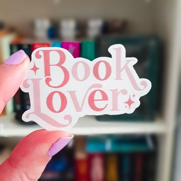 Book lover pink kindle sticker bookish gifts, bookish sticker, romance book decal, bookish stickers, kindle stickers, bookworm sticker