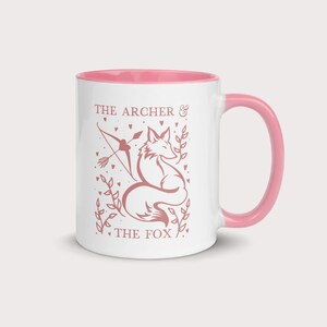 Archer and Fox Pink Coffee Mug: Book Lover Gift