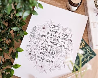 Throne of Glass Art Print: Officially Licensed SJM Bookish Wall Art