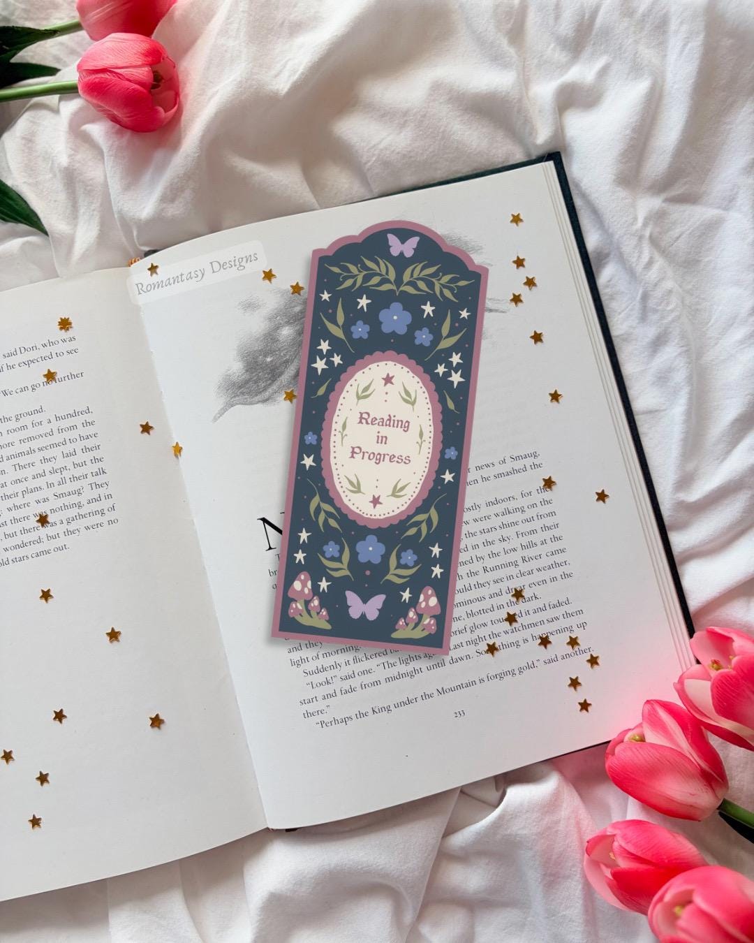 Reading in Progress Folklore Die Cut Cut Bookmark - Etsy