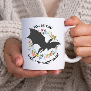 Trône de verre Tasse en céramique Abraxos / Sous licence officielle, Manon Blackbeak, tasse wyvern, tasse à café, tasse livresque, cadeau bookworm, Sarah J Maas