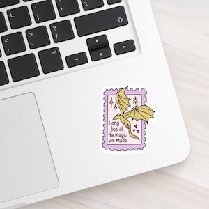 Lang leve drakenstempelsticker, roze Swiftie-sticker, Taylor Swift-sticker, girly stickers, songteksten
