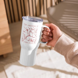 Bogenschütze und Fuchs Reisebecher: Es war einmal ein gebrochenes Herz inspiriert 25oz Becher