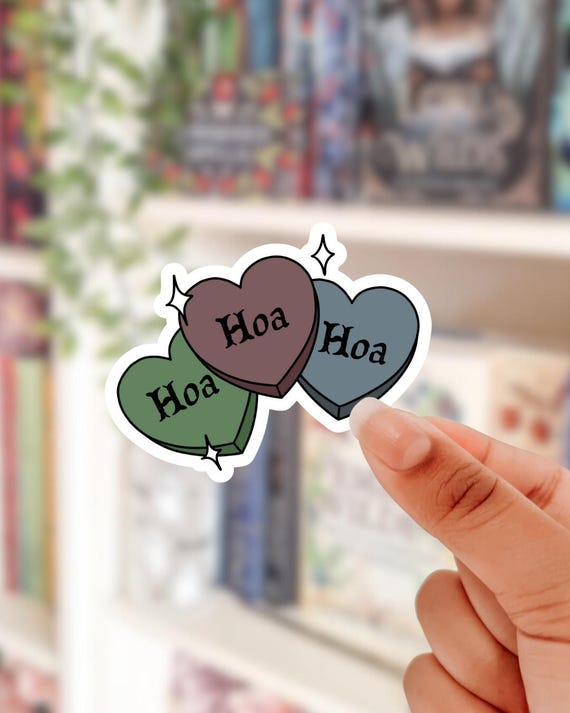 Hoa, hoa hoa sticker / bookish gifts, reader gift, kindle stickers, vampire sticker, autumn sticker